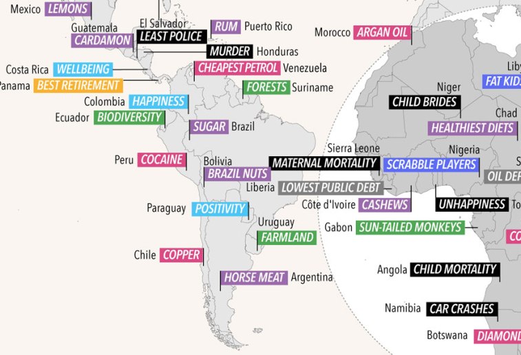 international number ones statistics world map 2016 3