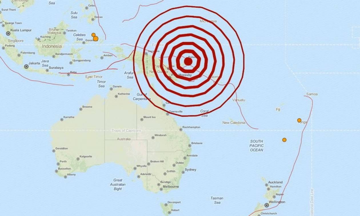 Μεγάλος σεισμός 7,7 Ρίχτερ στην Παπούα – Νέα Γουινέα