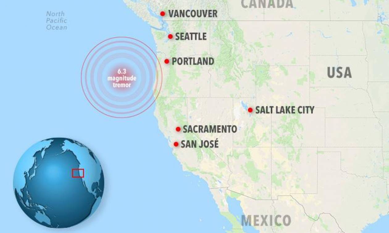 Fort tremblement de terre 6.3 Richter a frappÃ© les Ã?tats-Unis